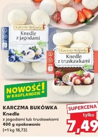 Karczma Bukówka Knedle z jagodami lub truskawkami