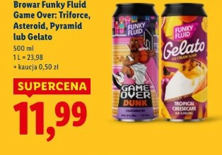 Browar Funky Fluid Game Over: Triforce, Asteroid, Pyramid lub Gelato