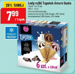 Lody rożki Tupotek Amore Gusto