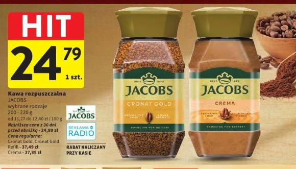Kawa rozpuszczalna Jacobs Cronat Gold Crema