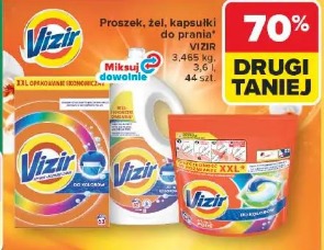 Proszek, żel, kapsułki do prania VIZIR