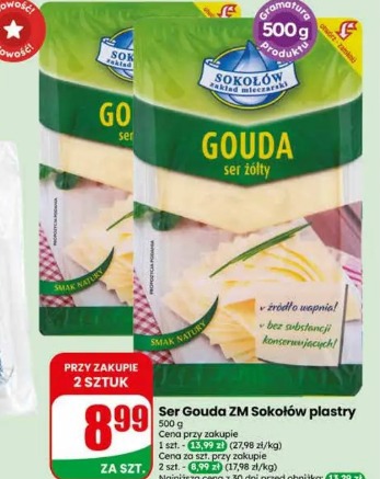 Ser Gouda ZM Sokołów plastry