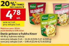 Danie gotowe w kubku Knorr