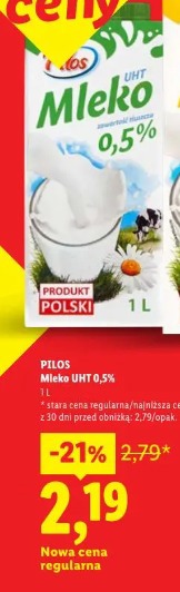 Pilos Mleko UHT 0,5%