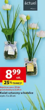 Kwiat sztuczny w butelce