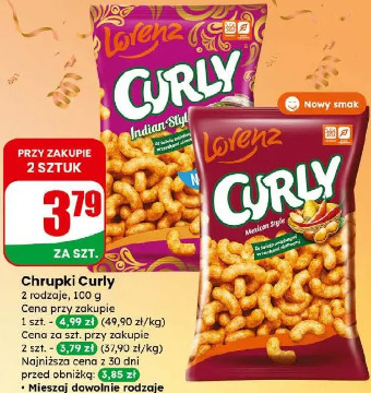 Chrupki Curly Indian style Mexican style Lorenz