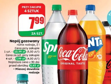 Napój gazowany Coca-Cola/ Fanta/ Sprite