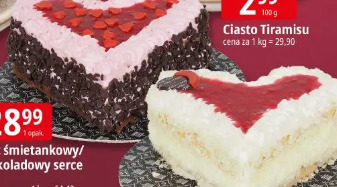 Tort śmietankowy/czekoladowy serce Olsza