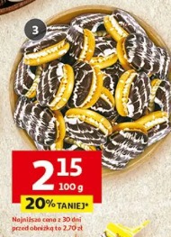 Ciastka kremówka dekorowana morelowa lub wiśniowa Dr Gerard