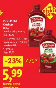 Pudliszki Ketchup łagodny lub pikantny