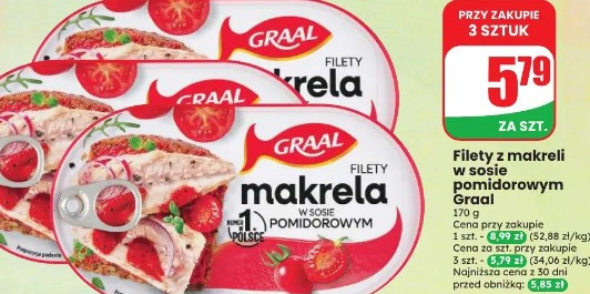 Filety z makreli w sosie pomidorowym Graal