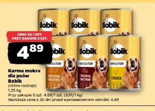 Karma mokra dla psów Bobik