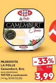 Camembert, Brie sery pleśniowe Mlekovita La Polle