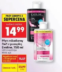 Płyn micelarny 3w1 z pompką Eveline, 750 ml