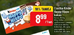 Ciastka Kinder Happy Hippo kakao