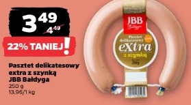 Pasztet delikatesowy extra z szynką JBB Bałdyga