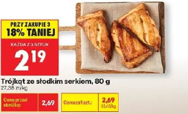Trójkąt ze słodkim serkiem