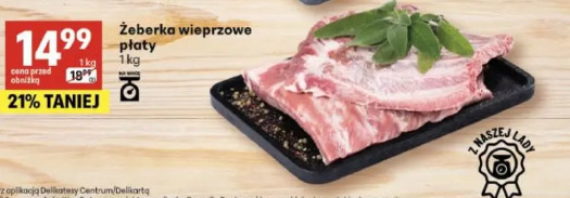 Żeberka wieprzowe płaty