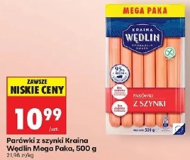 Parówki z szynki Kraina Wędlin Mega Paka