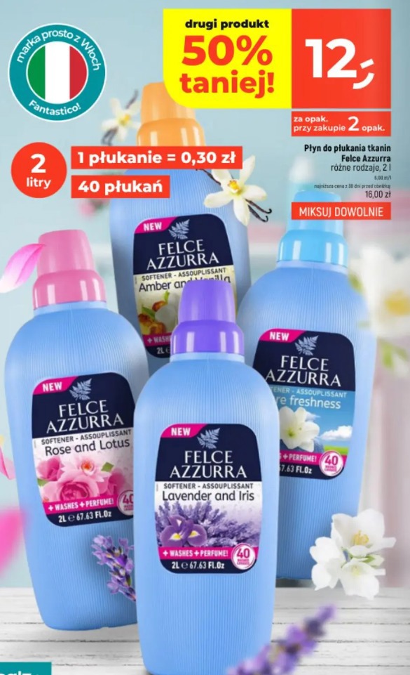 Płyn do płukania tkanin Felce Azzurra