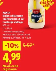 Kania Majonez klasyczny z żółtkami jaj od kur z wolnego wybiegu