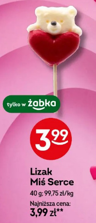 Lizak Miś Serce