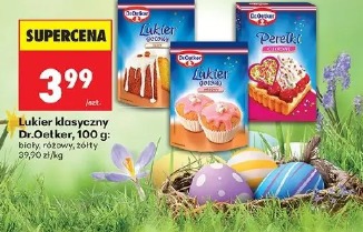 Lukier klasyczny Dr.Oetker: biały, różowy, żółty