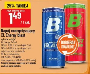 Napój energetyzujący XL Energy blast