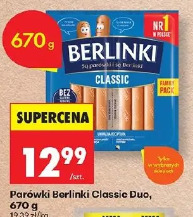 Parówki Berlinki Classic Duo