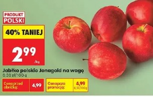 Jabłko polskie Jonagold na wagę