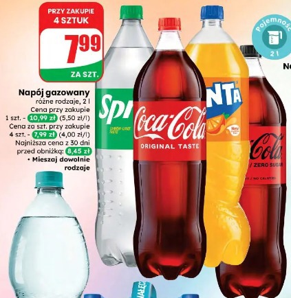 Napój gazowany Coca-Cola/ Fanta/ Sprite