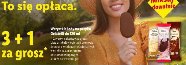 Wszystkie lody na patyku Gelatelli do 120 ml
