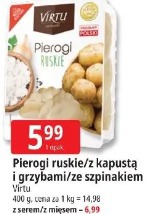 Pierogi ruskie/z kapustą i grzybami/ze szpinakiem Virtu