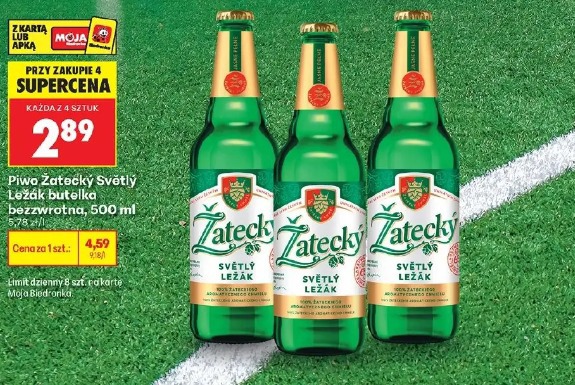 Piwo Žatecky Světlý Ležák butelka bezzwrotna