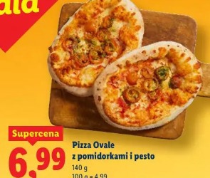 Pizza Ovale z pomidorkami i pesto