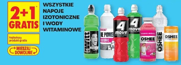 Wszystkie napoje izotoniczne i wody witaminowe