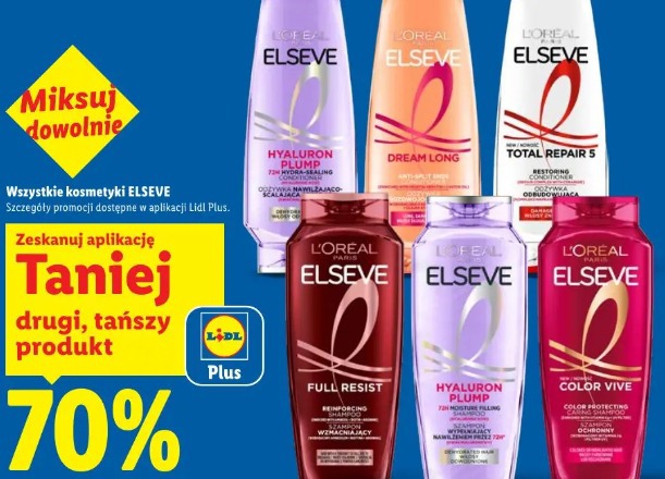 Wszystkie kosmetyki ELSEVE drugi tańszy 70% tanirj
