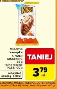 Mleczna kanapka KINDER MAXI KING