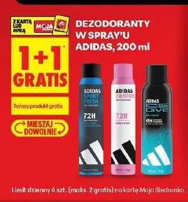 Dezodoranty w spray'u Adidas