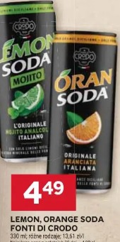 Lemon, orange soda FONTI DI CRODO