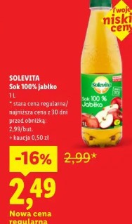 SOLEVITA Sok 100% jabłko