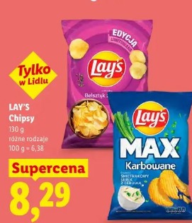 Lay's Max Karbowane śmietankowy z cebulą