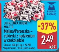 Jutrzenka Dobre Miasto Malina/Porzeczka – cukierki z nadzieniem w czekoladzie