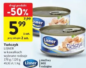 Tuńczyk Lisner w kawałkach wybrane rodzaje