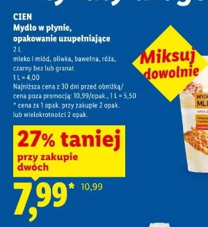 Cien Mydło w płynie, opakowanie uzupełniające