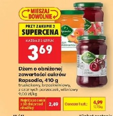 Dżem o obniżonej zawartości cukrów