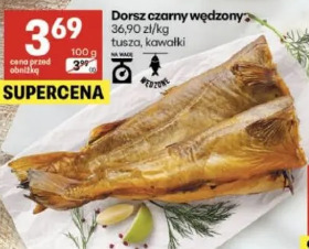 Dorsz czarny wędzony