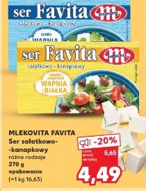 Mlekovita Favita Ser sałatkowo-kanapkowy różne rodzaje