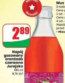 Napój gazowany oranżada czerwona Jurajska