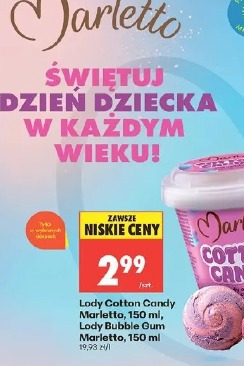 Lody Cotton Candy Marletto
